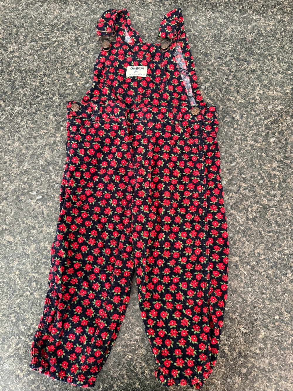 OshKosh B’gosh 24M Floral Overalls
